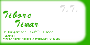 tiborc timar business card
